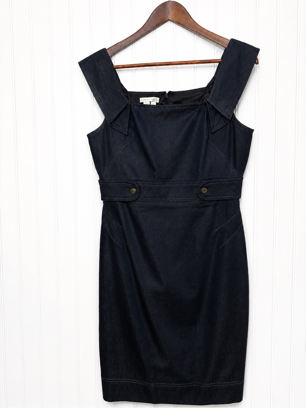 Women's Dark Academia Sheath Dress Size 8 Preppy Collegiate Mod Retro '90's